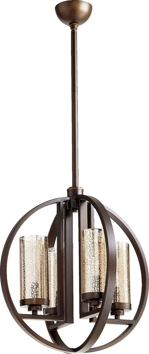 Myhouse Lighting Quorum - 603-4-86 - Four Light Chandelier - Julian - Oiled Bronze