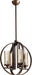 Myhouse Lighting Quorum - 603-4-86 - Four Light Chandelier - Julian - Oiled Bronze