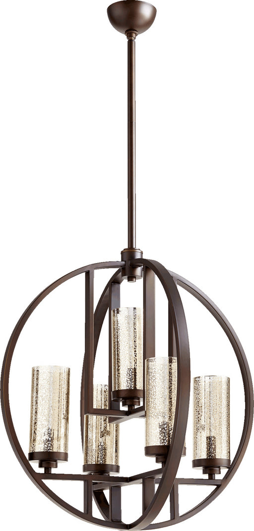 Myhouse Lighting Quorum - 603-5-86 - Five Light Chandelier - Julian - Oiled Bronze