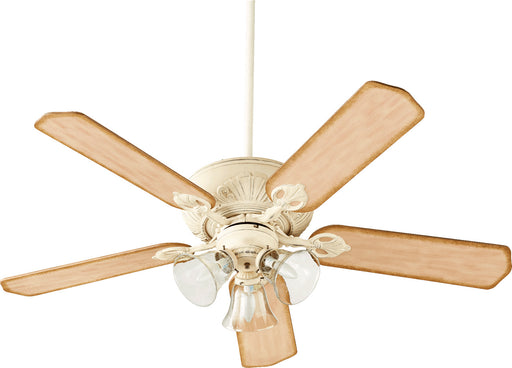 Myhouse Lighting Quorum - 78525-1970 - 52"Ceiling Fan - Chateaux Uni-Pack - Persian White w/ Clear/Seeded