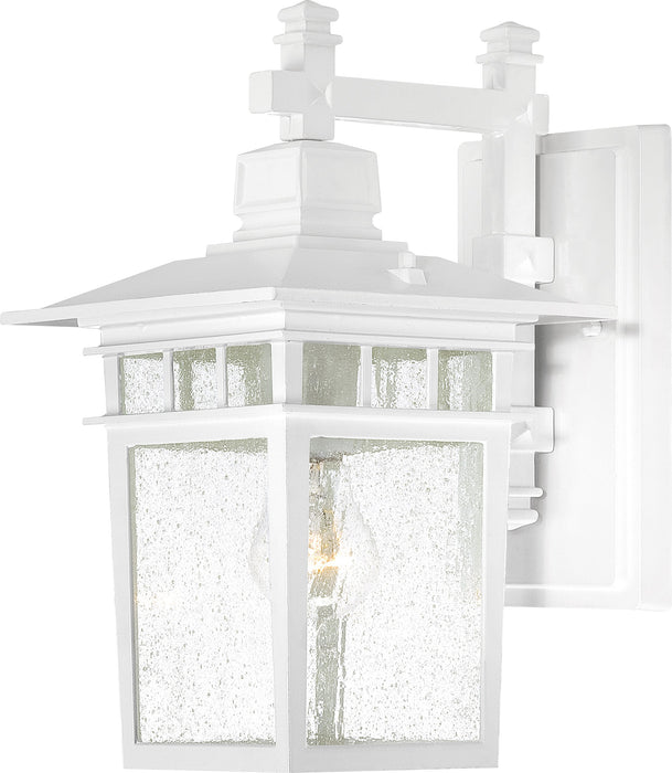 Myhouse Lighting Nuvo Lighting - 60-4957 - One Light Wall Lantern - Cove Neck - White / Clear Seeded