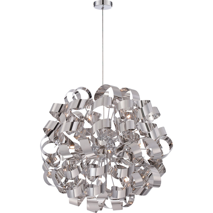 Myhouse Lighting Quoizel - RBN2831C - 12 Light Pendant - Ribbons - Polished Chrome