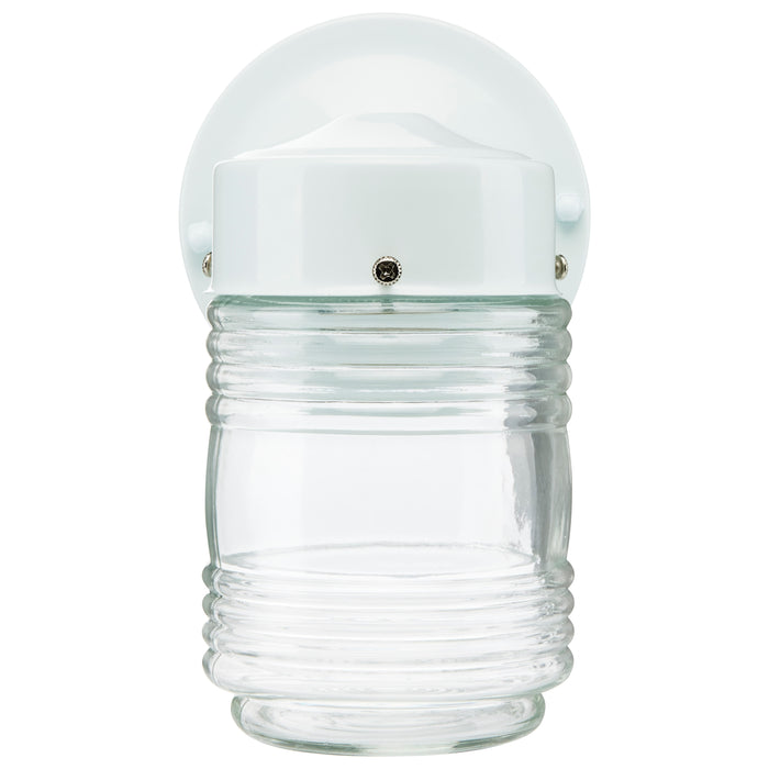 One Light Wall Lantern in White