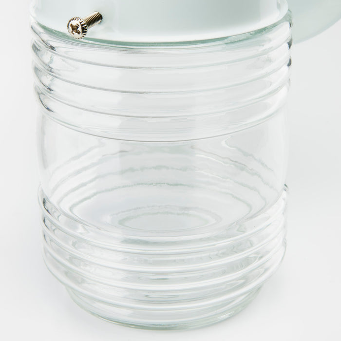 One Light Wall Lantern in White