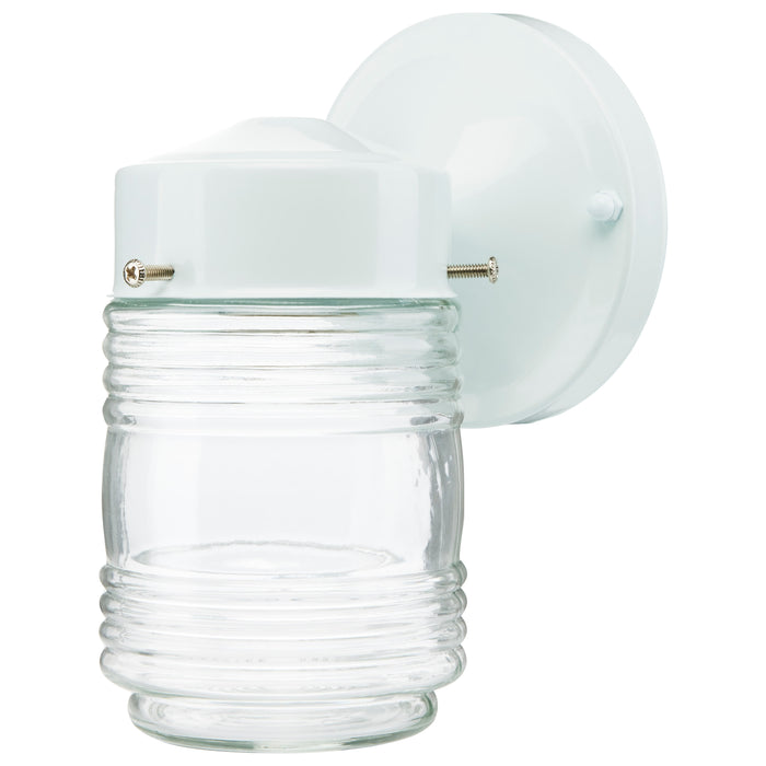 One Light Wall Lantern in White