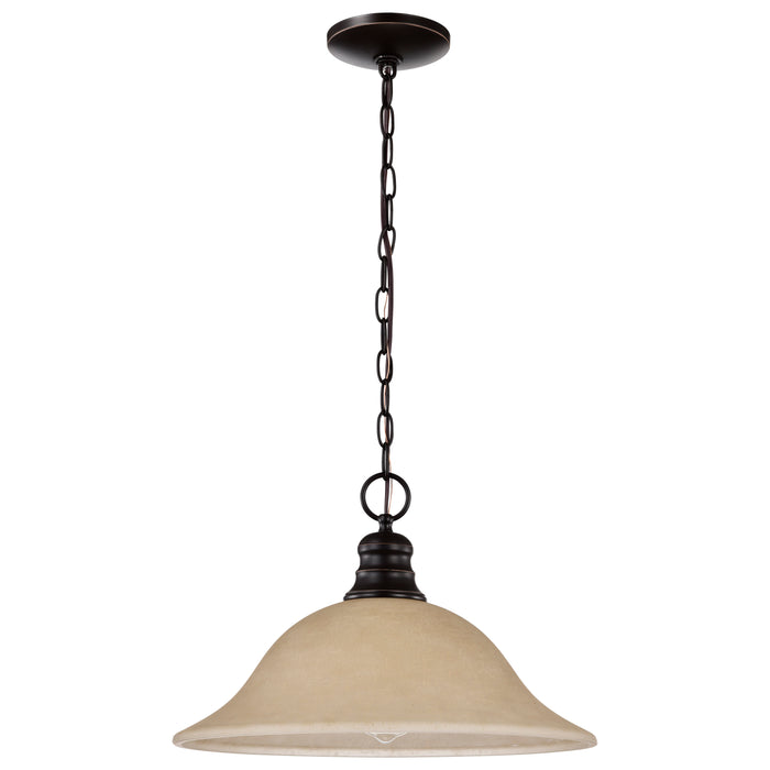 Empire One Light Pendant in Mahogany Bronze