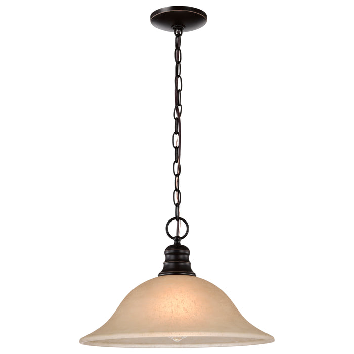 Empire One Light Pendant in Mahogany Bronze