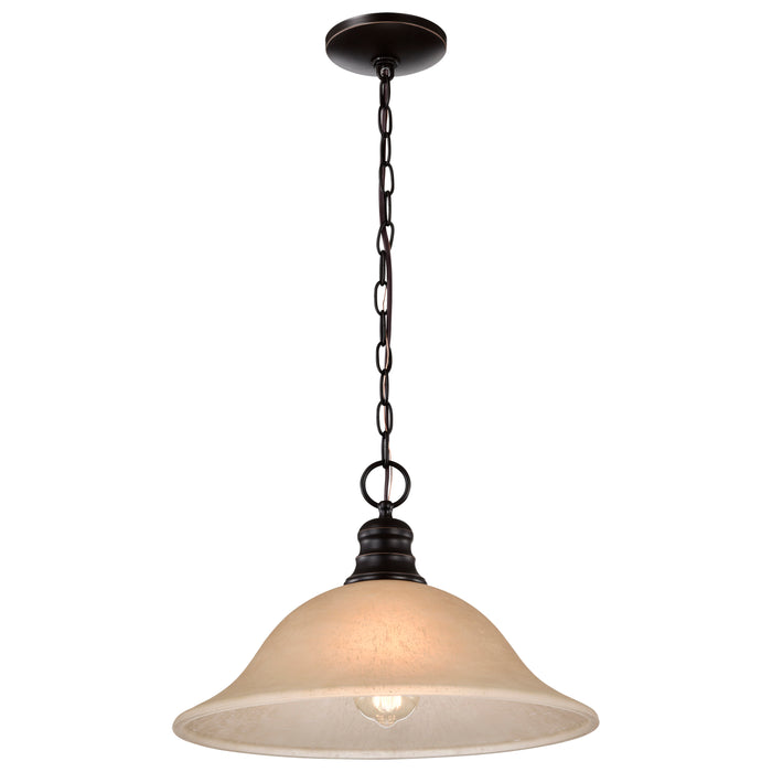 Empire One Light Pendant in Mahogany Bronze