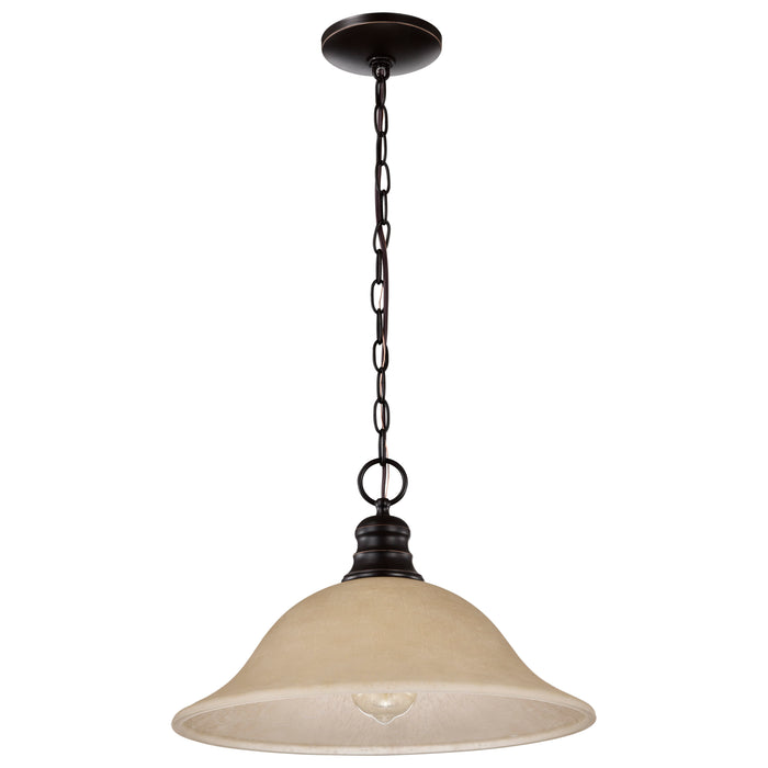 Empire One Light Pendant in Mahogany Bronze