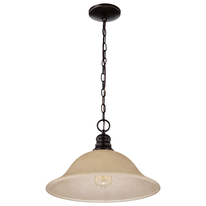 Empire One Light Pendant in Mahogany Bronze