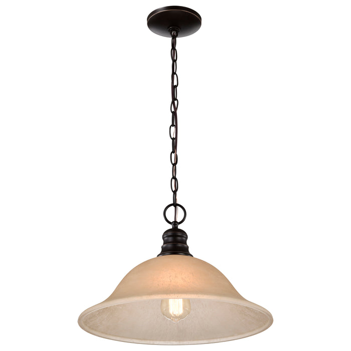 Empire One Light Pendant in Mahogany Bronze