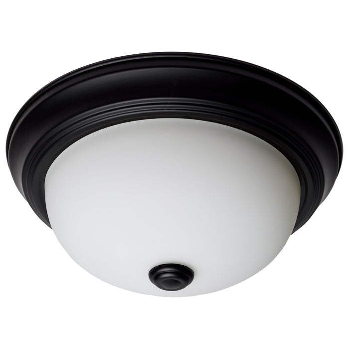 Two Light Flush Mount in Matte Black