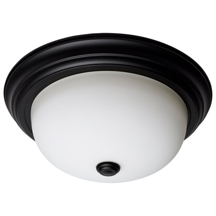 Two Light Flush Mount in Matte Black