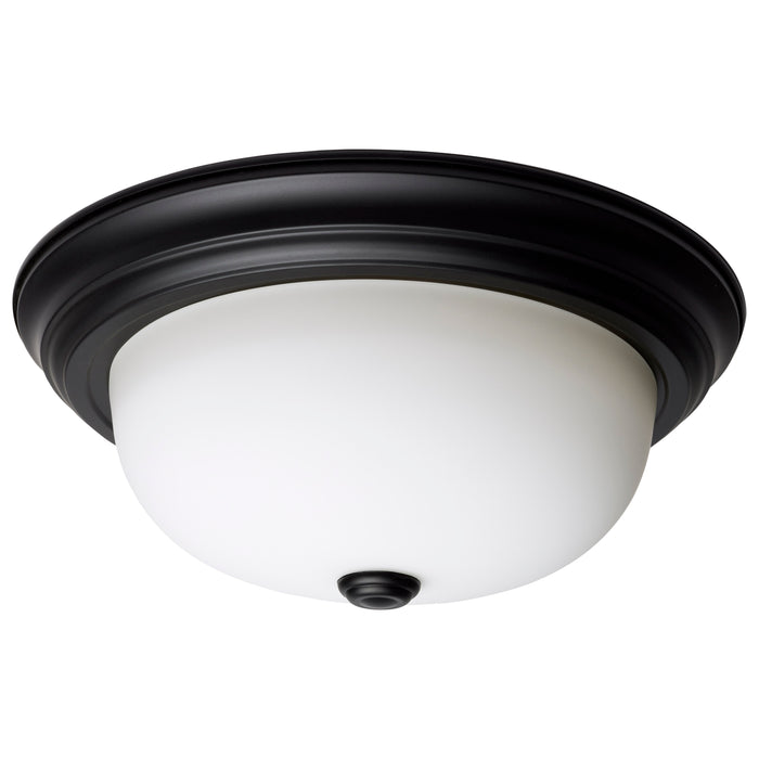 Two Light Flush Mount in Matte Black