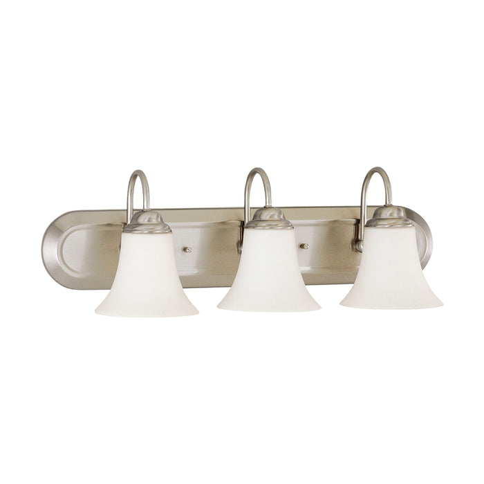 Dupont Three Light Vanity in Brushed Nickel