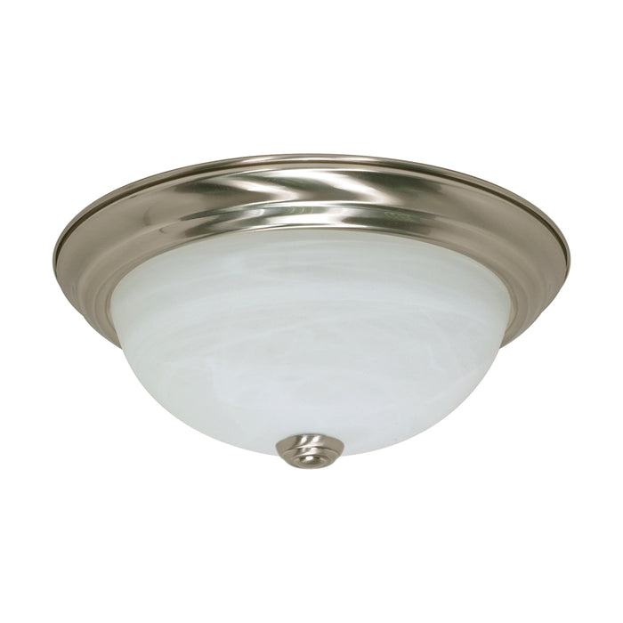 Two Light Flush Mount in Brushed Nickel