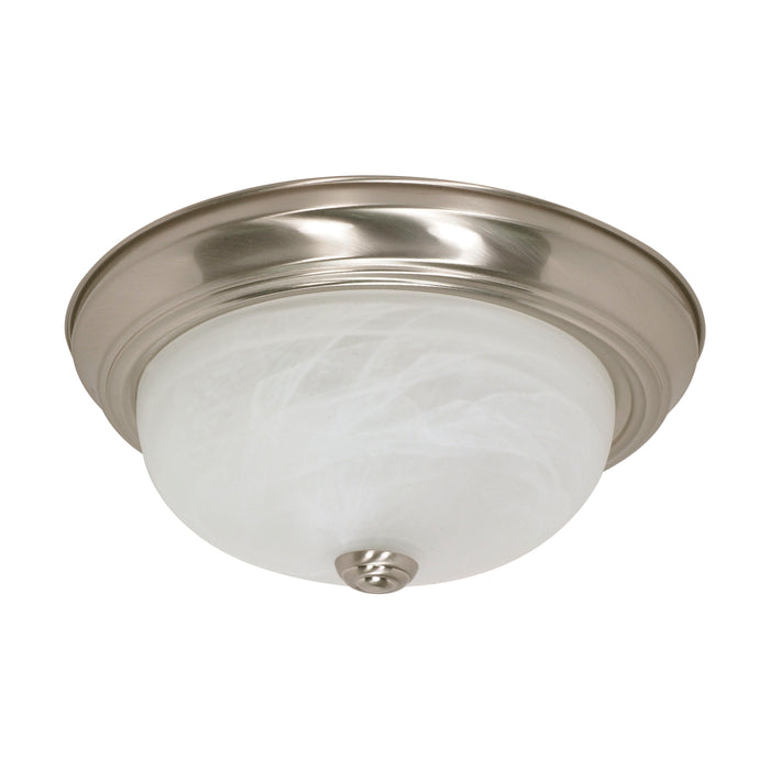 Two Light Flush Mount in Brushed Nickel