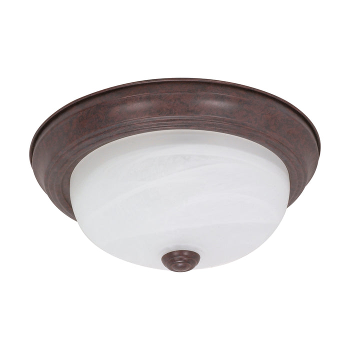 Two Light Flush Mount in Old Bronze