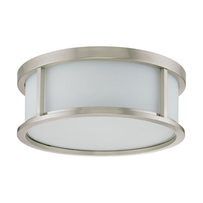 Odeon Three Light Flush Mount in Brushed Nickel