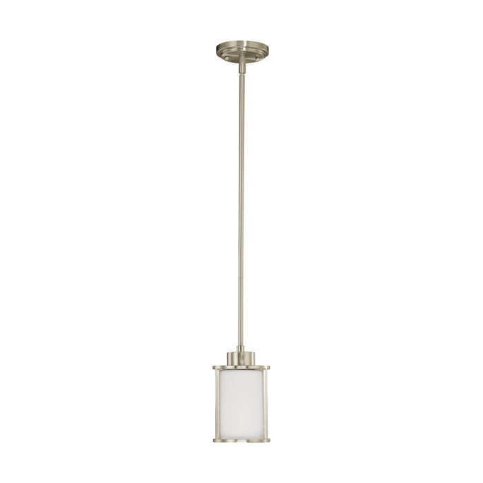 Odeon One Light Mini Pendant in Brushed Nickel