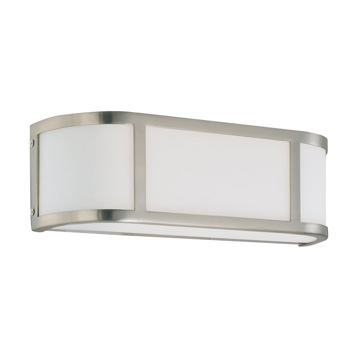 Odeon Two Light Wall Sconce in Brushed Nickel