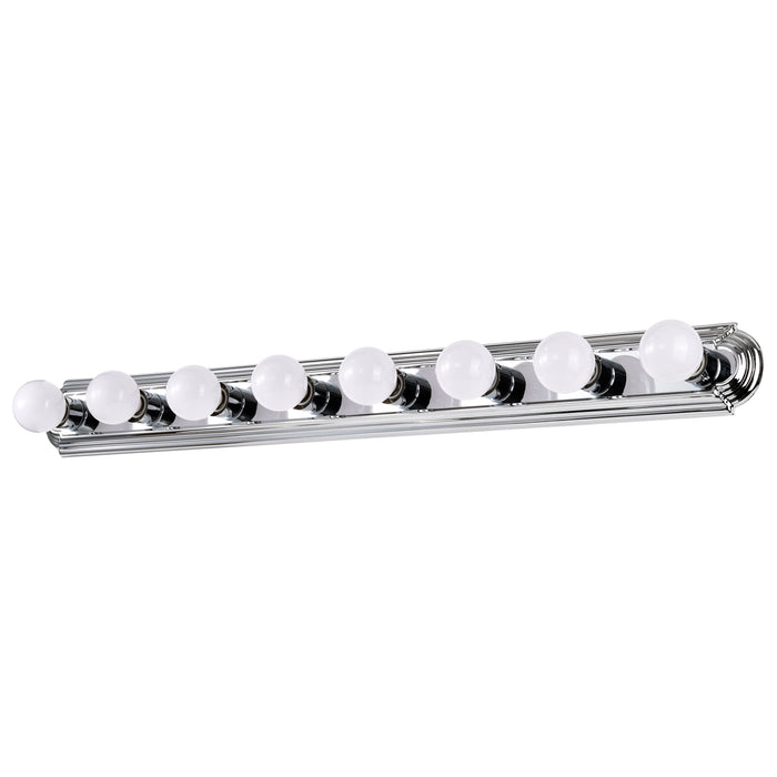 Eight Light Vanity in Polished Chrome