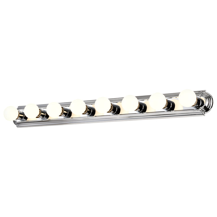 Eight Light Vanity in Polished Chrome
