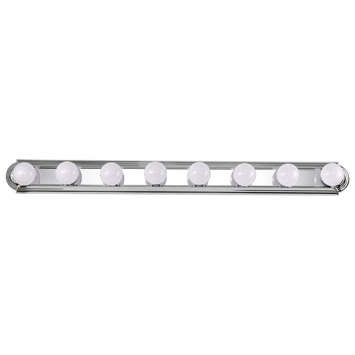 Eight Light Vanity in Polished Chrome