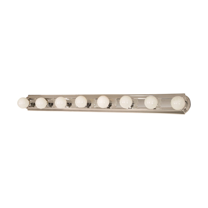 Eight Light Vanity in Polished Chrome