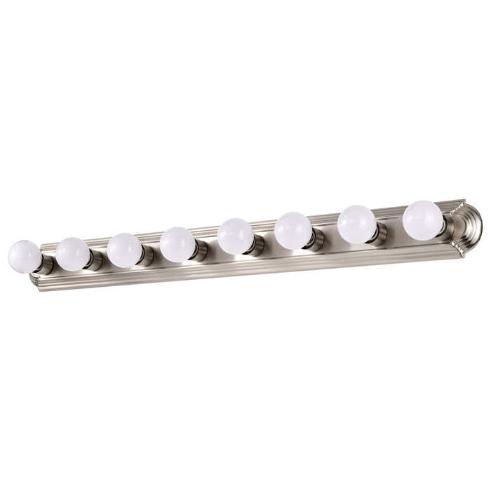 Eight Light Vanity in Brushed Nickel
