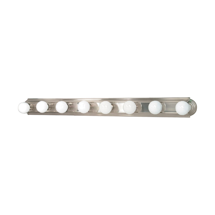 Eight Light Vanity in Brushed Nickel