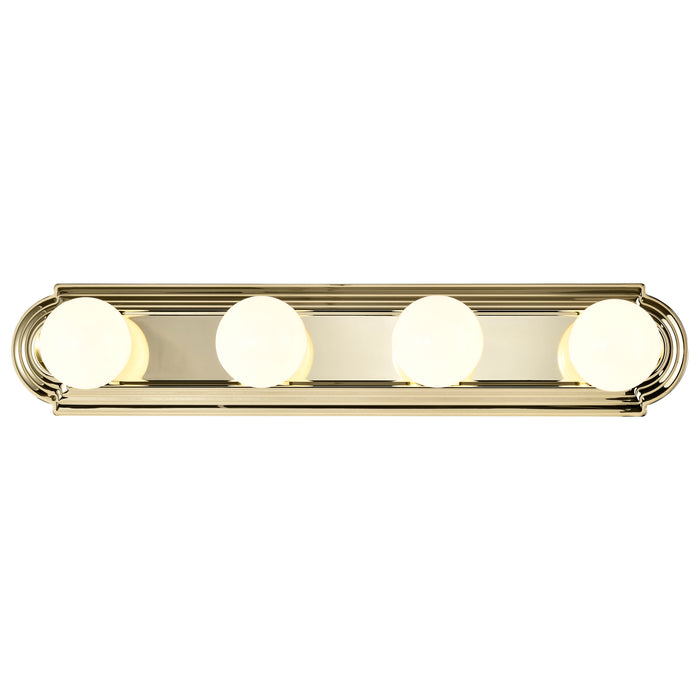 Four Light Vanity in Polished Brass