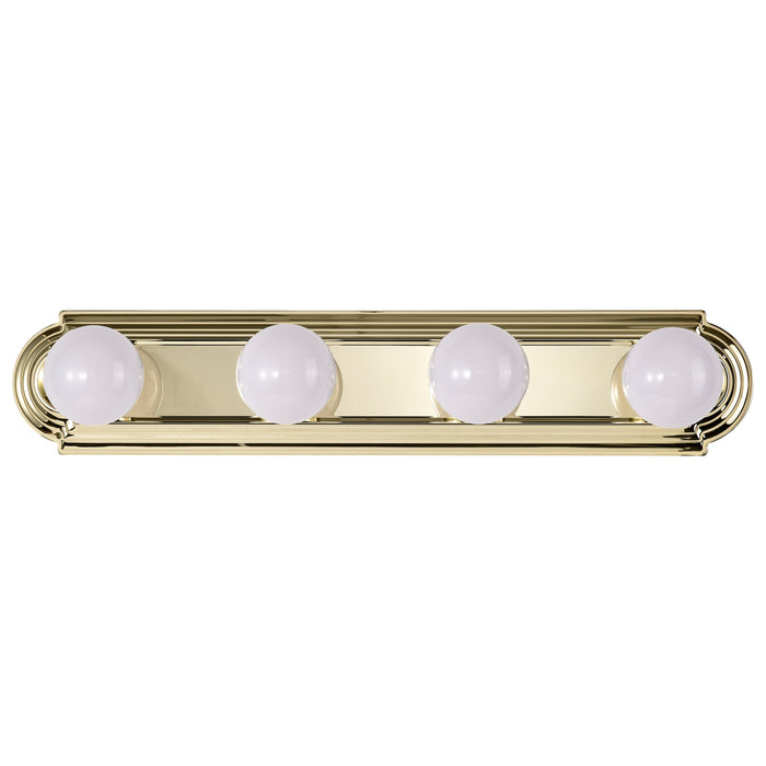 Four Light Vanity in Polished Brass
