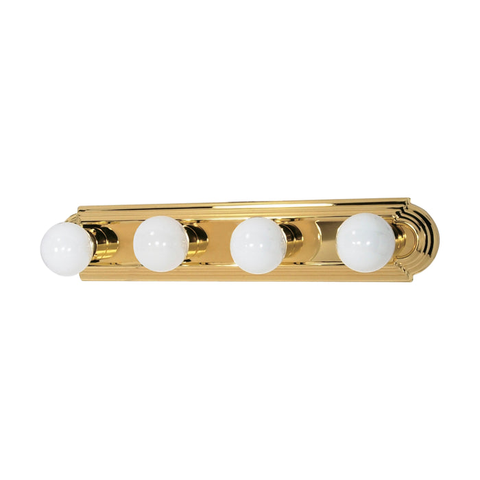 Four Light Vanity in Polished Brass