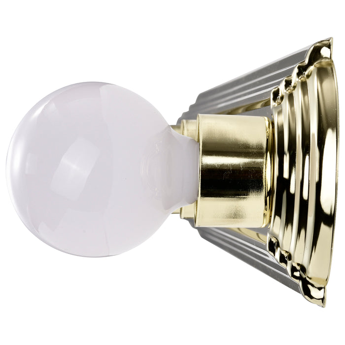 Six Light Vanity in Polished Brass