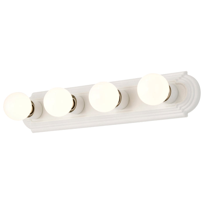 Four Light Vanity in Textured White