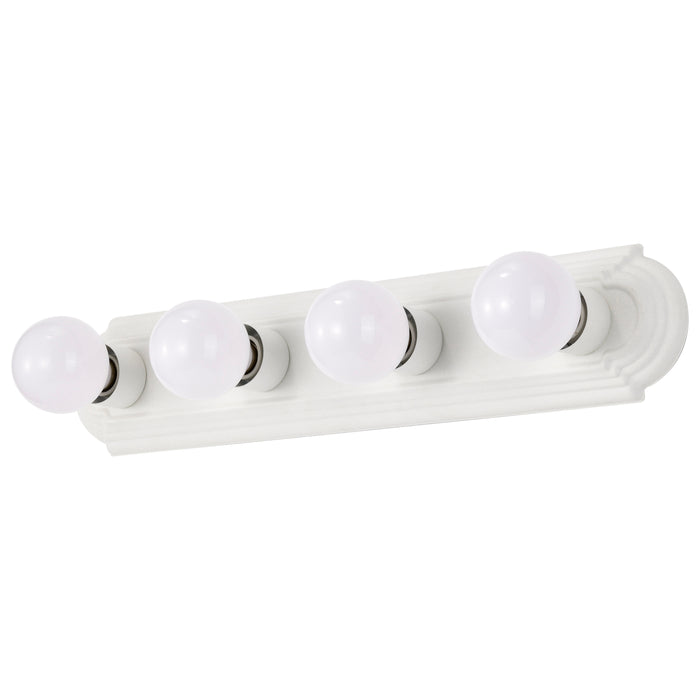 Four Light Vanity in Textured White