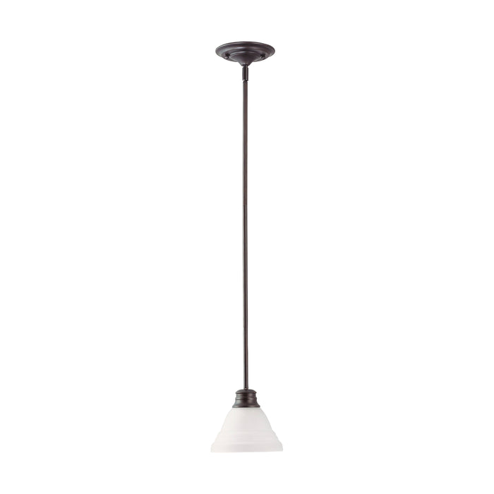 Empire One Light Mini Pendant in Mahogany Bronze / Frosted