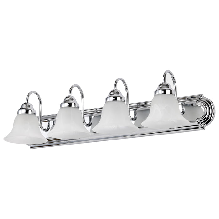 Ballerina Four Light Vanity in Polished Chrome