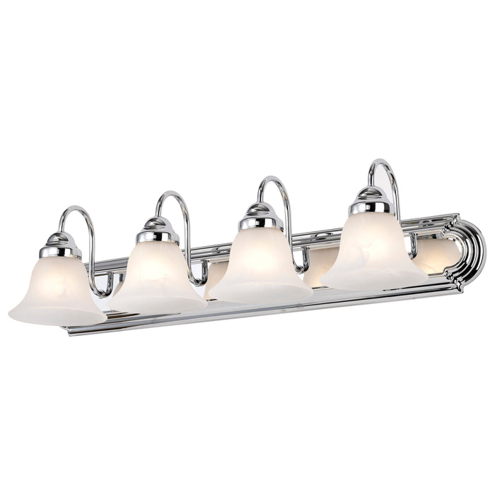 Ballerina Four Light Vanity in Polished Chrome