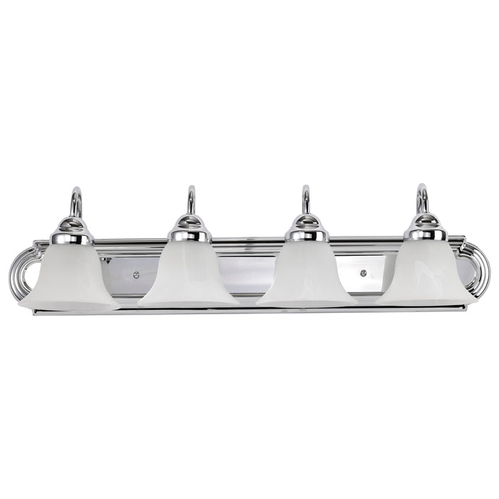 Ballerina Four Light Vanity in Polished Chrome