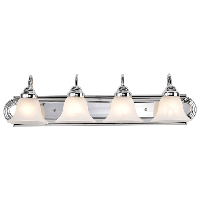 Ballerina Four Light Vanity in Polished Chrome