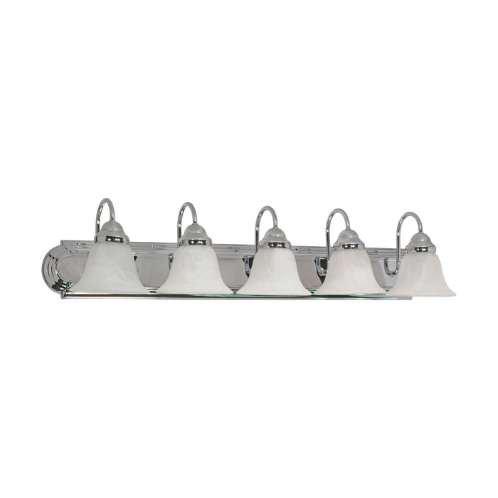 Ballerina Five Light Vanity in Polished Chrome