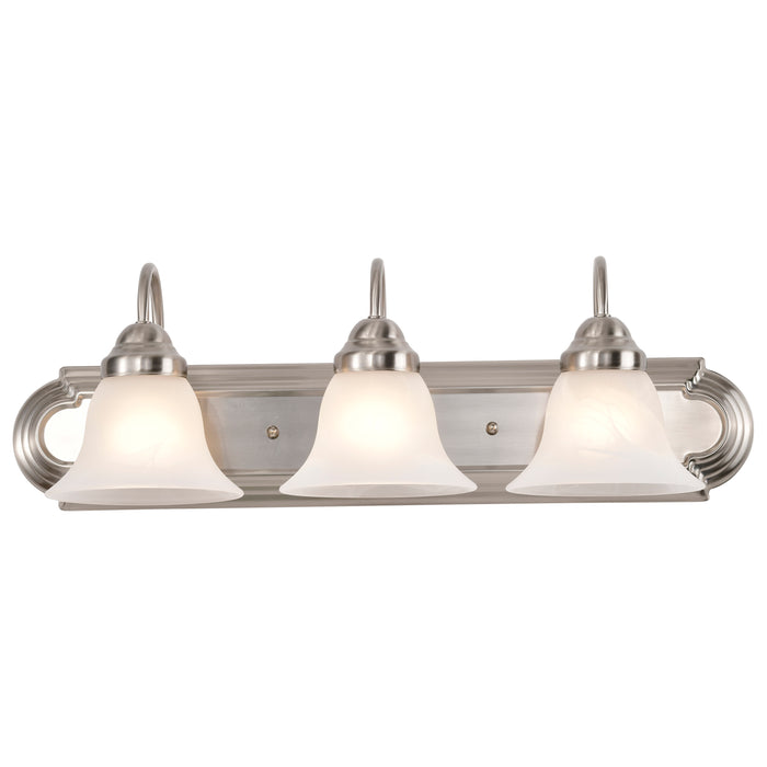 Ballerina Three Light Vanity in Brushed Nickel