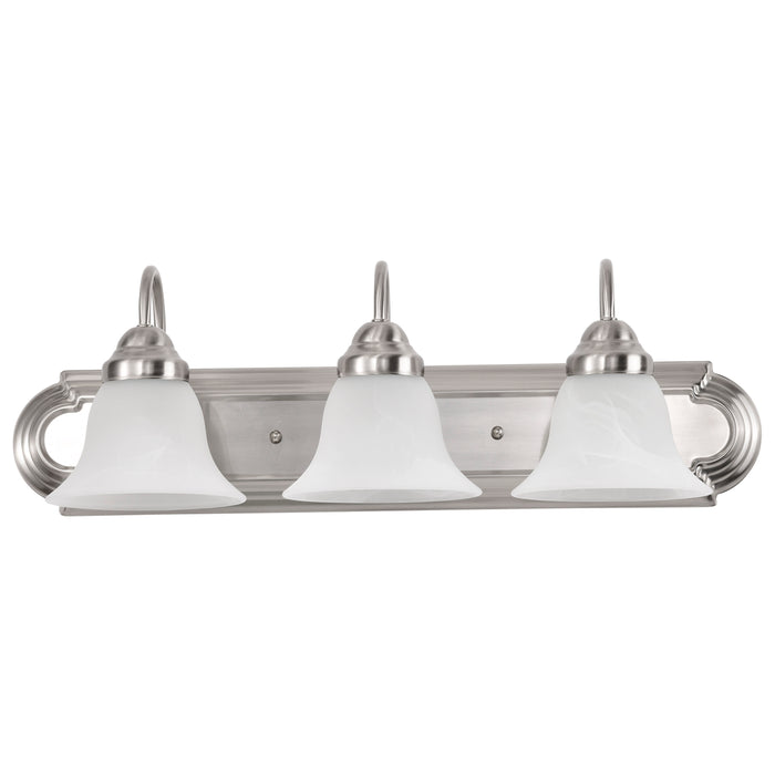 Ballerina Three Light Vanity in Brushed Nickel