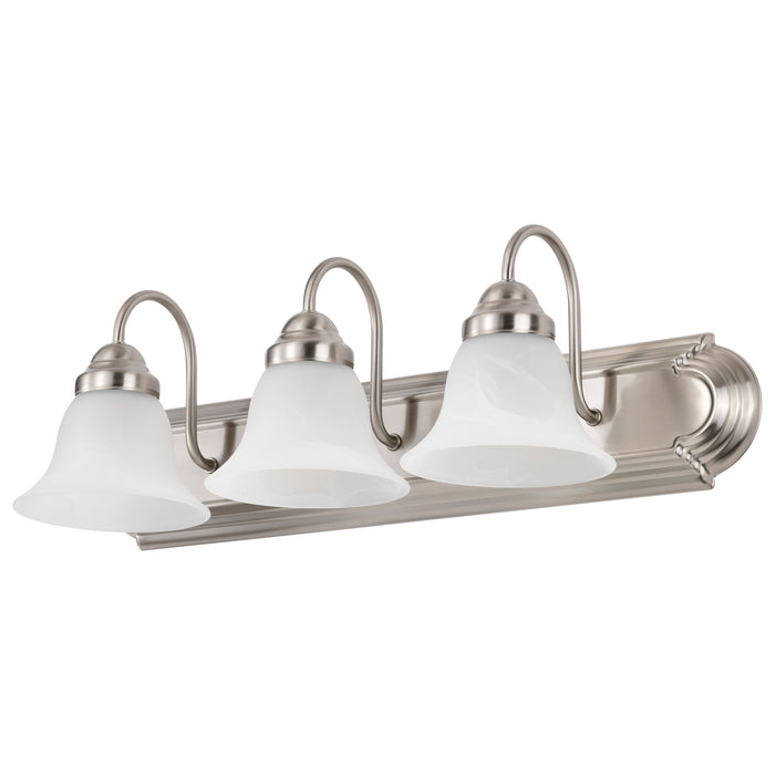 Ballerina Three Light Vanity in Brushed Nickel