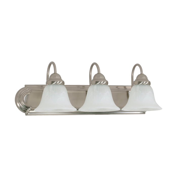 Ballerina Three Light Vanity in Brushed Nickel