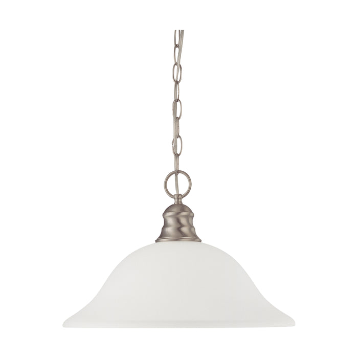 Pendants Brushed Nickel One Light Pendant in Brushed Nickel