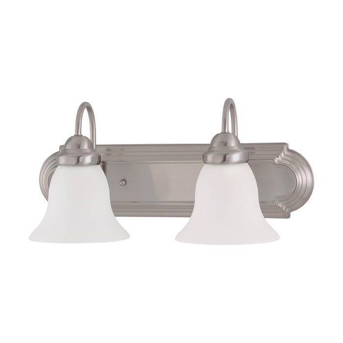 Ballerina Two Light Vanity in Brushed Nickel