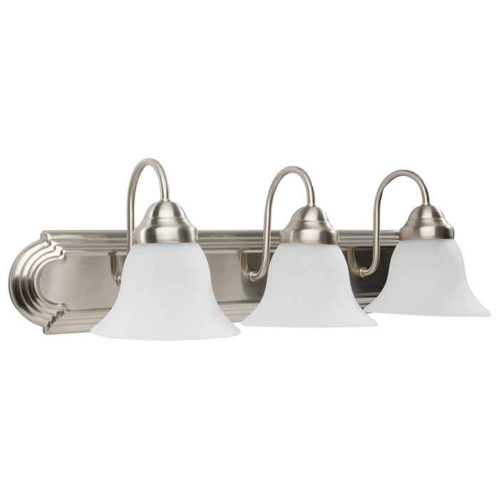 Ballerina Three Light Vanity in Brushed Nickel